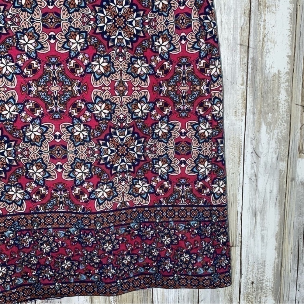 Talbots Pink Floral Paisley Mini Skirt - Picture 2 of 4
